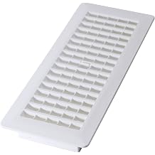 Accord apfrwhl410 Plastic Floor Register with Louver Design, 4" x 10" Duct Opening Measurement 4" x 12" APFRWHL412 1