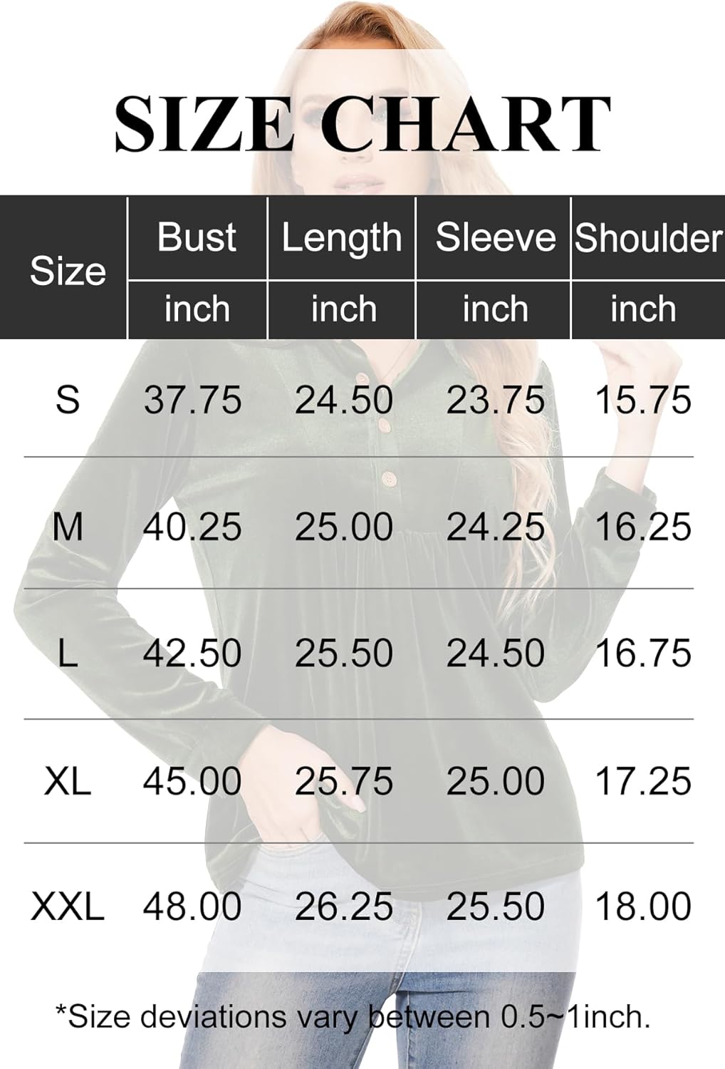 Womens Velvet Tops Long Sleeve Button Down Shirts Flowy Casual Blouses - Image 6