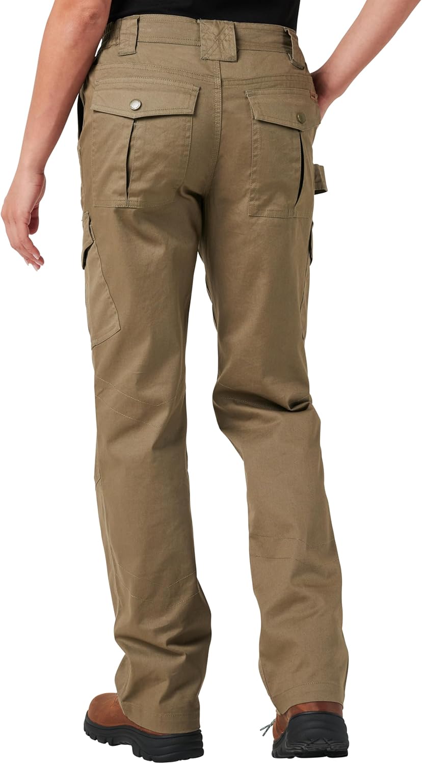 Lucky Brand Women's Women's Twill Cargo Work Pants with Side Elastic Waist