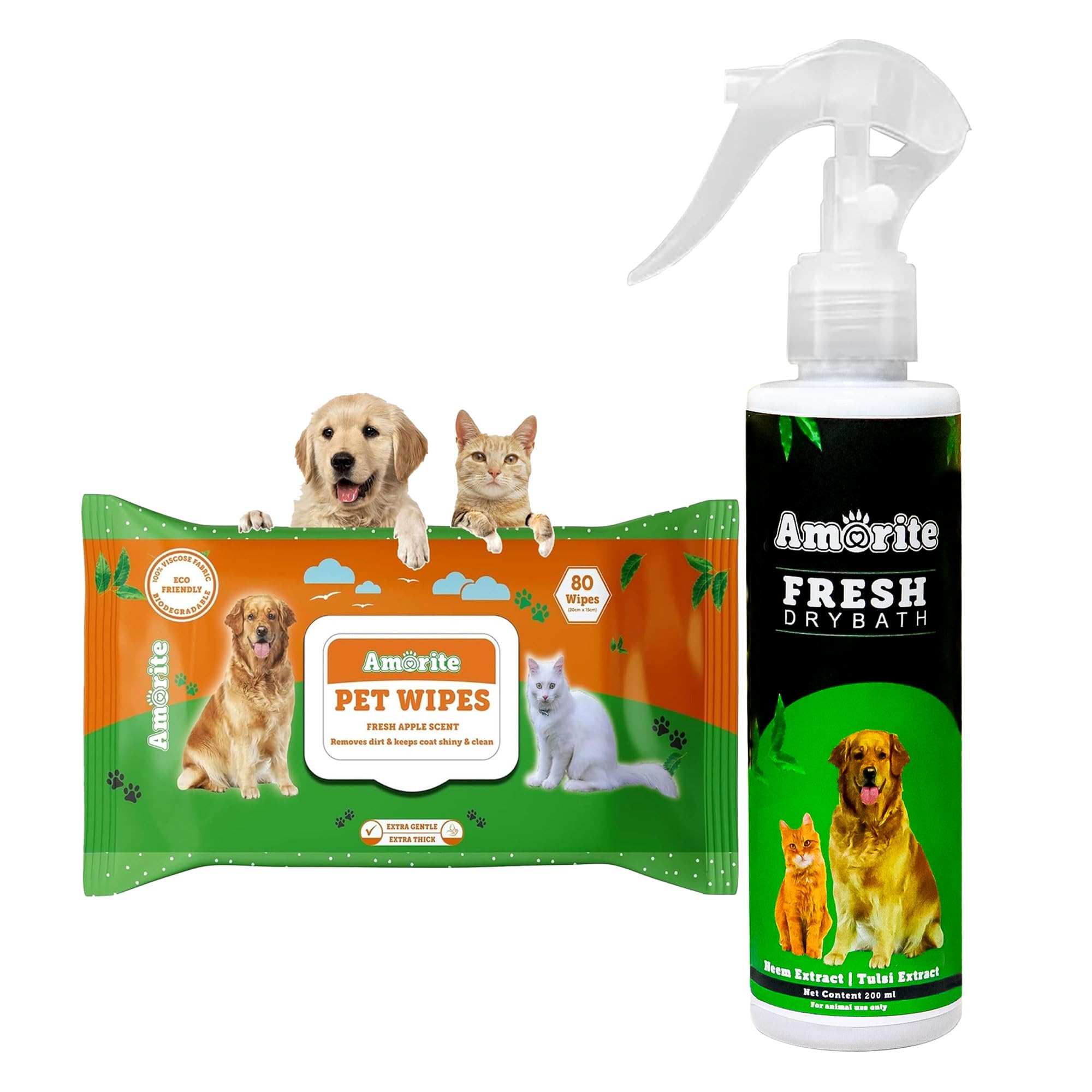 Amorite Antiseptic Pet Coat Spray Ticks and Fleas Pet Coat Spray with Pet Wipes | Treatment and Repellent pet Deodorizer Coat Spray with Pet Wipes for Dogs, Puppies (200 ml, Pack of 1) (B0BC8JYWBZ) Amazon Price History, Amazon Price Tracker