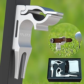 2-Pack Magnetic Sticks Holder for Golf Cart & Turf Divot Tools Anti-Loss Shining Aluminum Alloy 4...