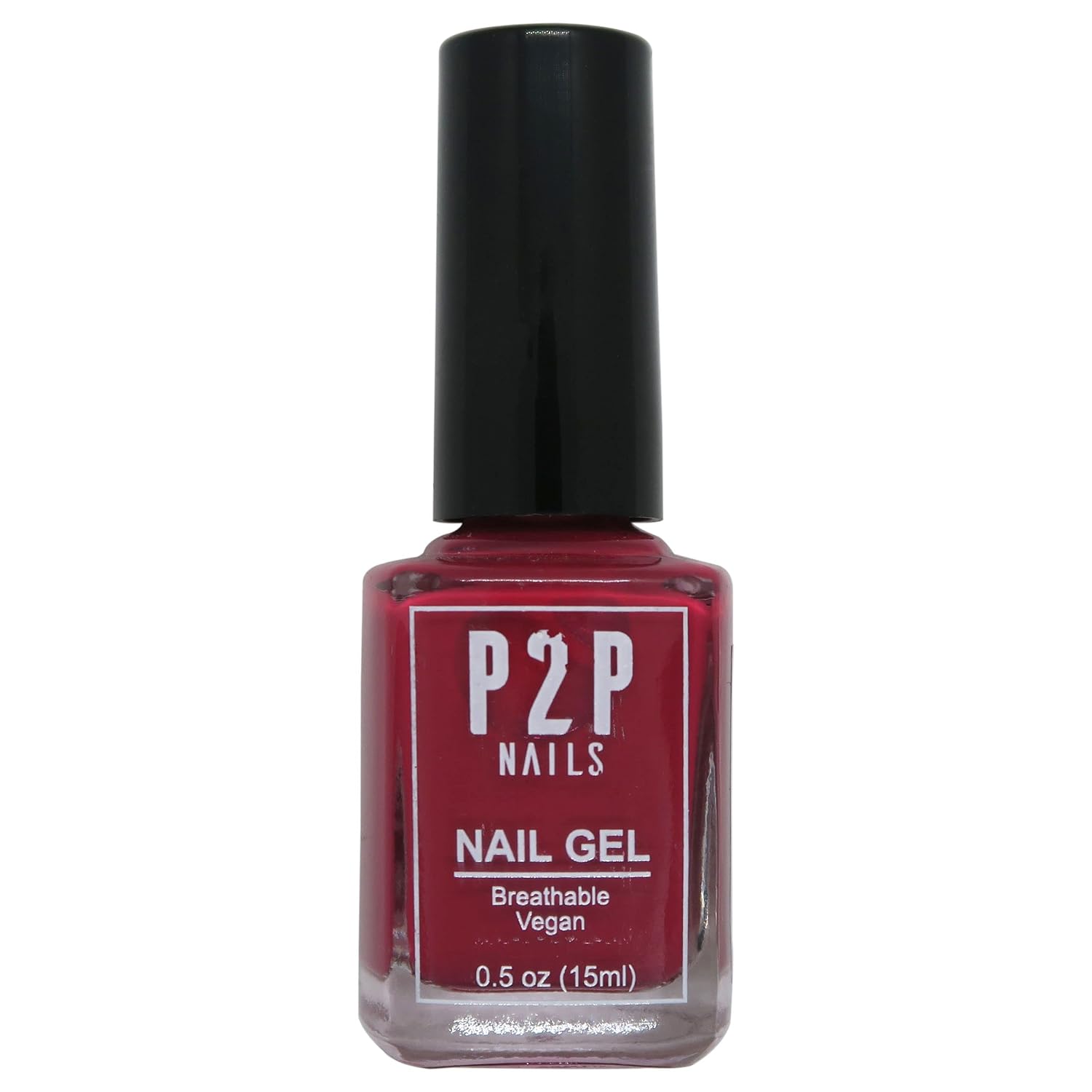 P2P Nails Vegan Red Nail Gel Polish - Quick Dry Nail Polish - Smooth Texture Nail Gel in