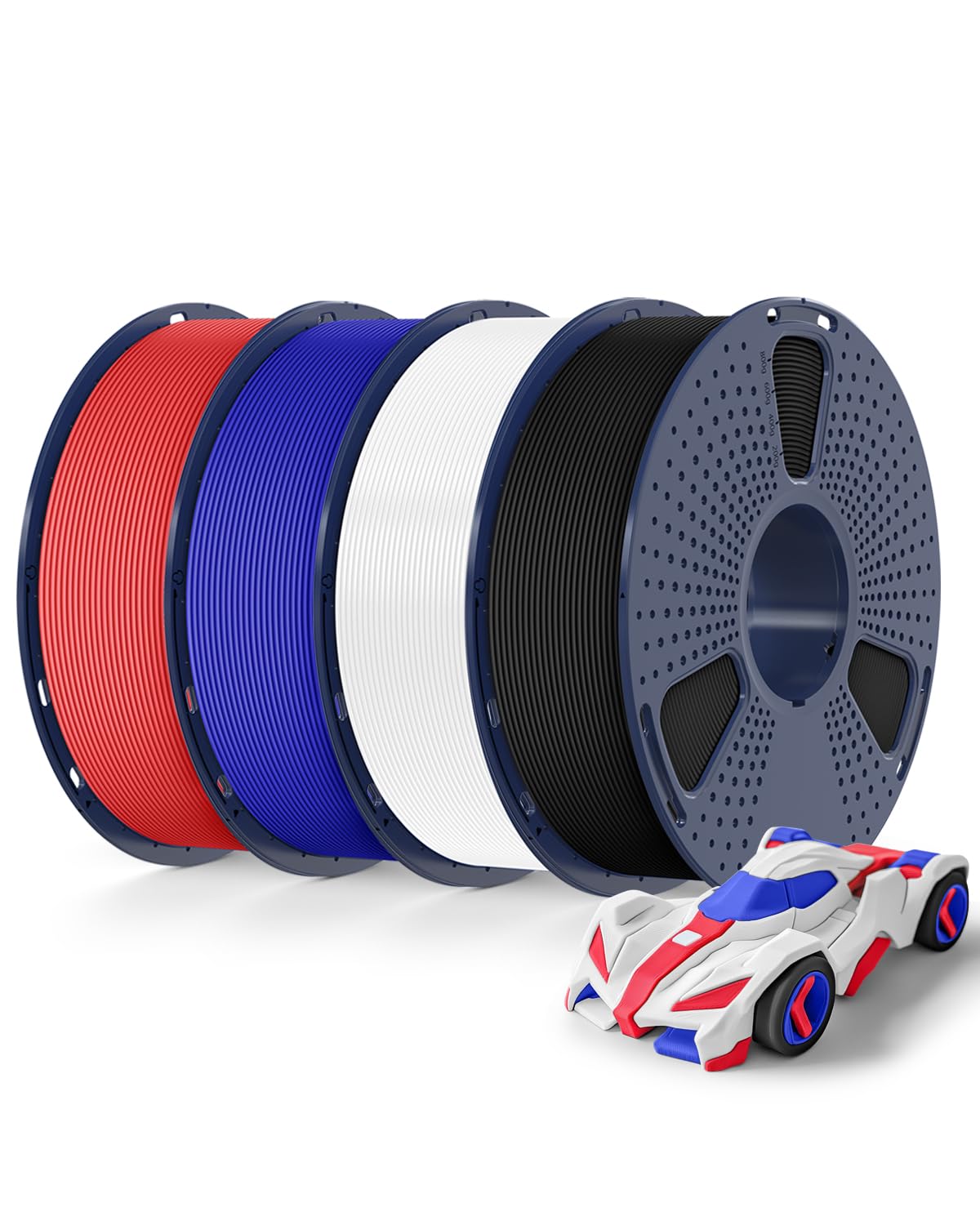 4-Pack PETG 3D Printer Filament Bundle