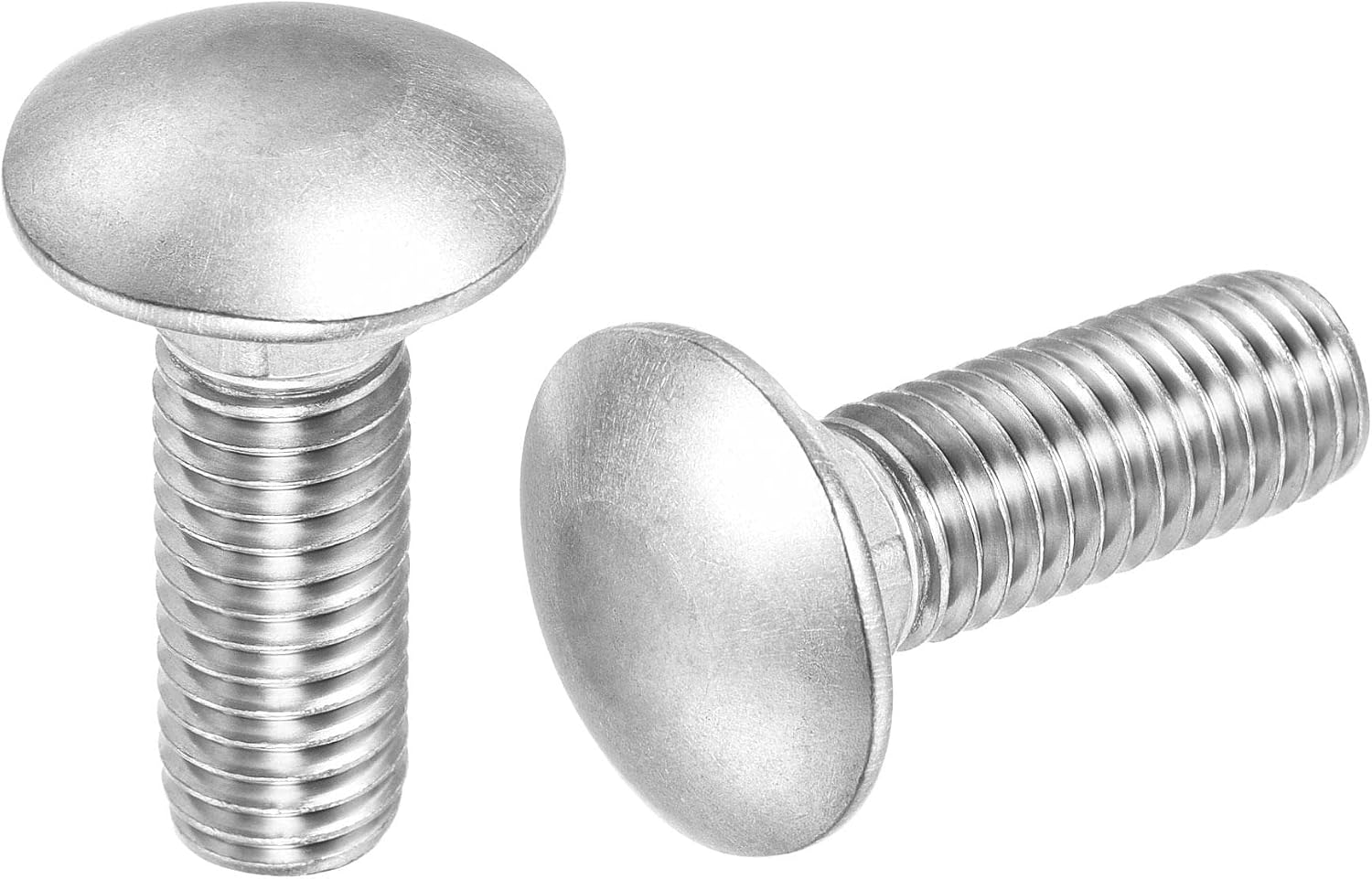 sourcing map 1/2-13x1-1/2" Carriage Bolt Round Head Square Neck 304 Stainless Steel 5pcs, Silver Tone - Image 5