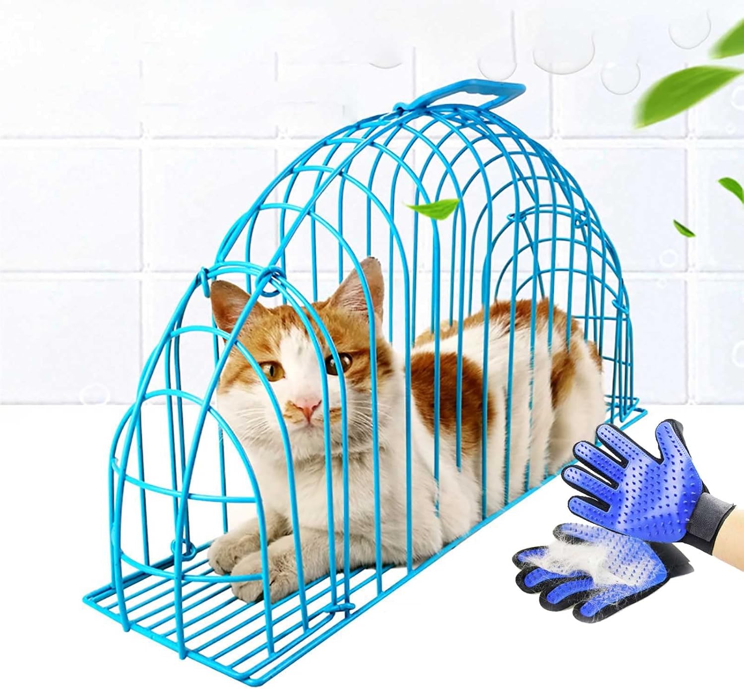 Pet Cat Bath Portable Cat Cage Cat Grooming Bag Cat Shower Cage Dog