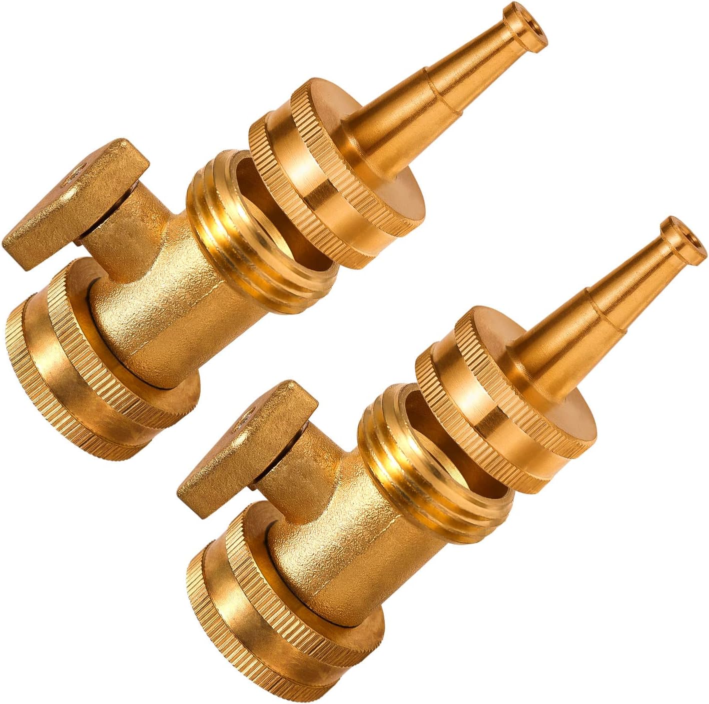 4 Pack High Pressure Brass Hose Nozzle with Hose Shutoff