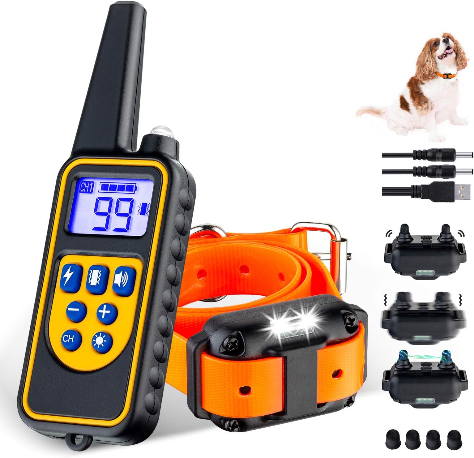 Dog Shock Collar 2600FT Dog Training Collar with Remote for Small Medium Large Dogs