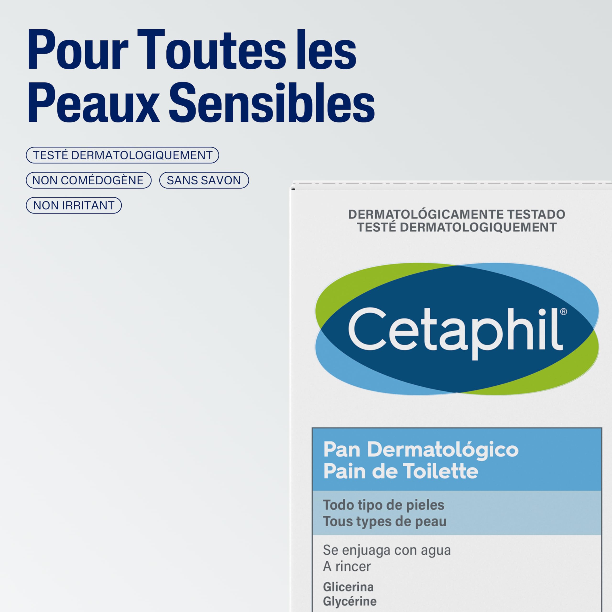 Cetaphil Pain de toilette 127gr Savon corps visage & corps Solide