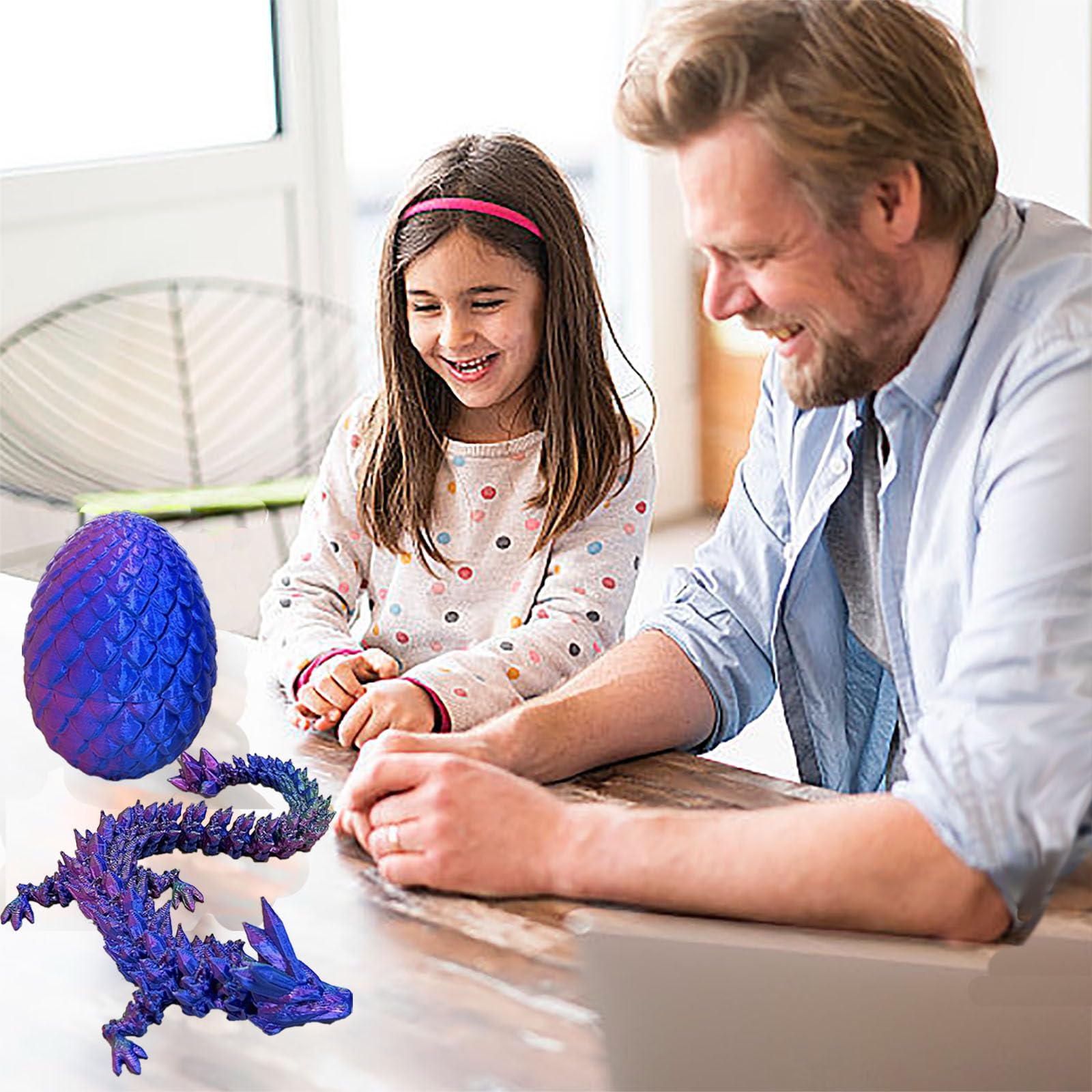 Œuf De Dragon Imprimé 3D Avec Dragon à L'intérieur - Décoration Bureau, Maison - Cadeau Adulte Ou Enfant