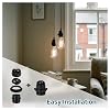 6 pieces E27 socket black lamp holder E27 robust lamp base E 27 with screw ring lamp holder E 27 for table lamp floor lamp and ceiling light vintage design for DIY lamp projects