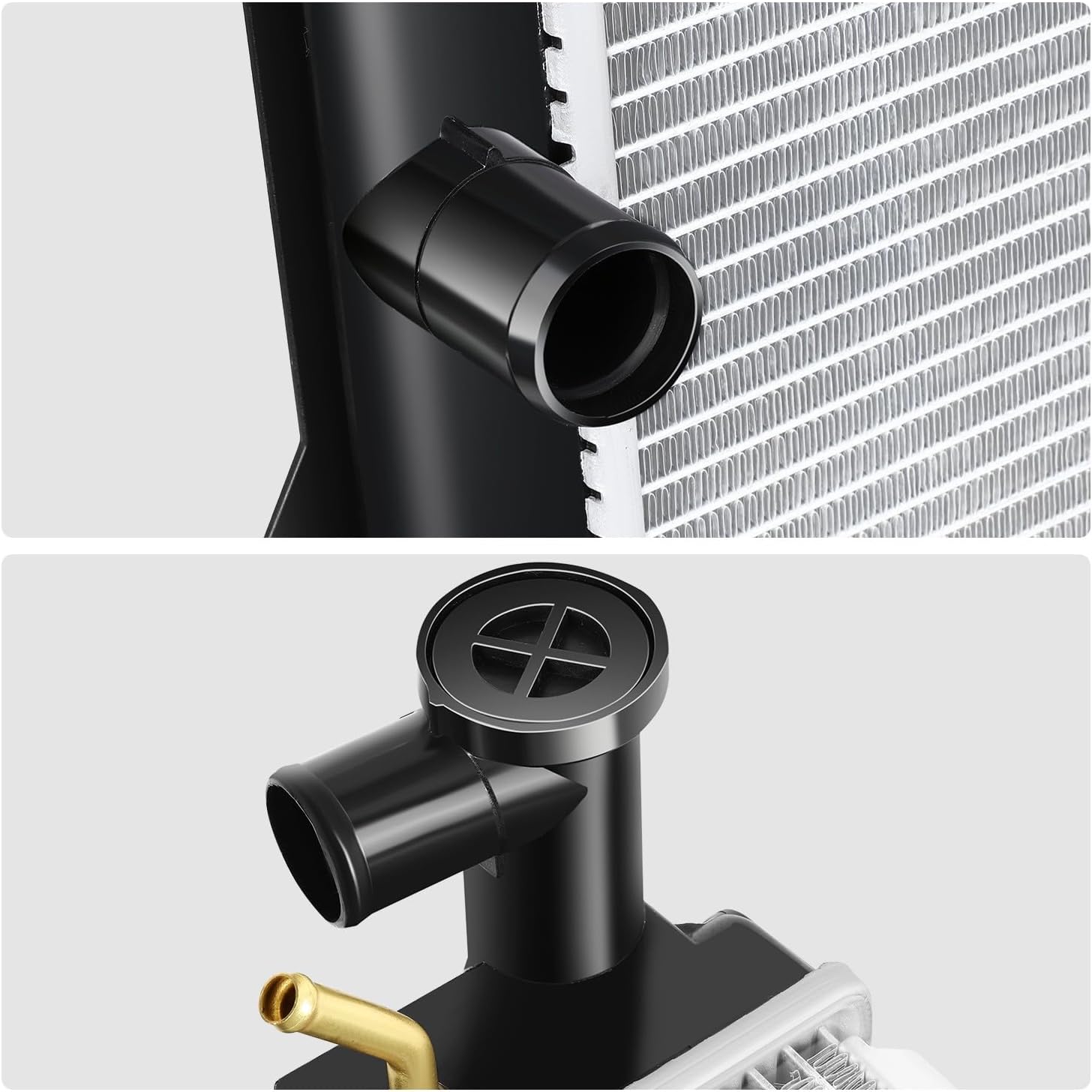 DNA Motoring CU13106 1-Row Aluminum Core Radiator Engine Cooling Compatible with 09-10 Pontiac Vibe; 09-17 Toyota Matrix/Corolla, 164100T030 13049 3445, OEM-RA-13106