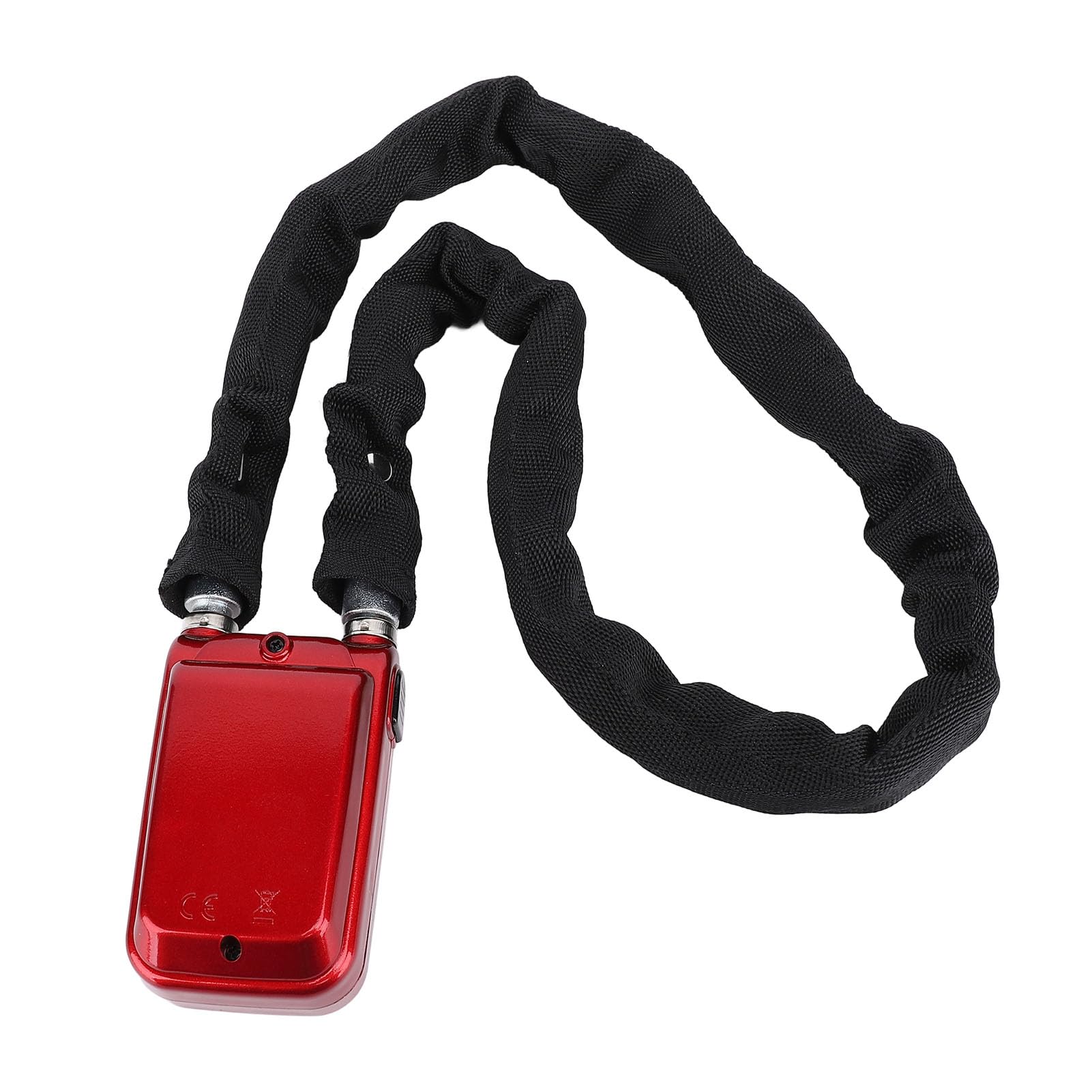 Lucchetto a Catena Bluetooth, Controllo Tramite App Antifurto Intelligente, per Bicicletta Scooter Moto Uso Esterno (rosso)