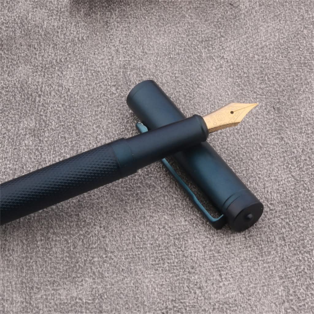 Penna stilografica da lavoro smerigliata F forniture scolastiche per ufficio penne a inchiostro dorato