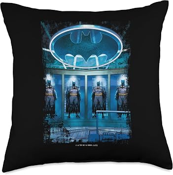 DC Comics Batman Bat Suits Throw Pillow, 18x18, Multicolor