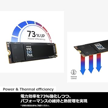 Samsung 990 EVO Plus 1TB PCIe Gen 4.0 x 4 NVMe M.2 2280 TLC NAND up to 7,150MB/s Internal SSD MZ-V9S1T0B-IT/EC Authorized Japanese Dealer