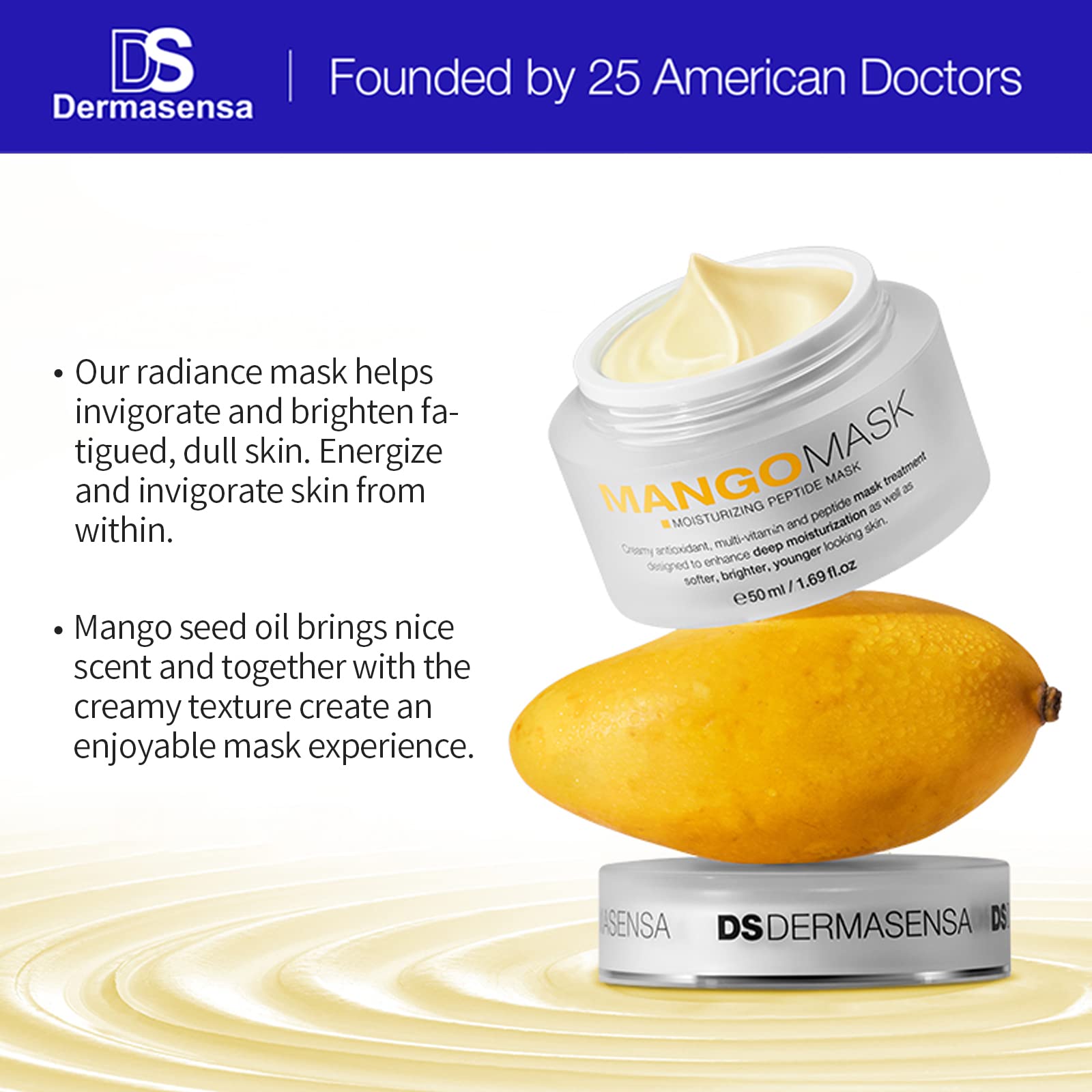 MANGO Mascarilla hidratante de péptidos