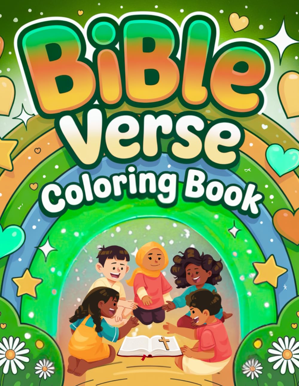 Bible Verse Colouring Book: 50 Inspiring Bible Verses to Colour for Kids — Faith, Fun, and Creativity in Every Page