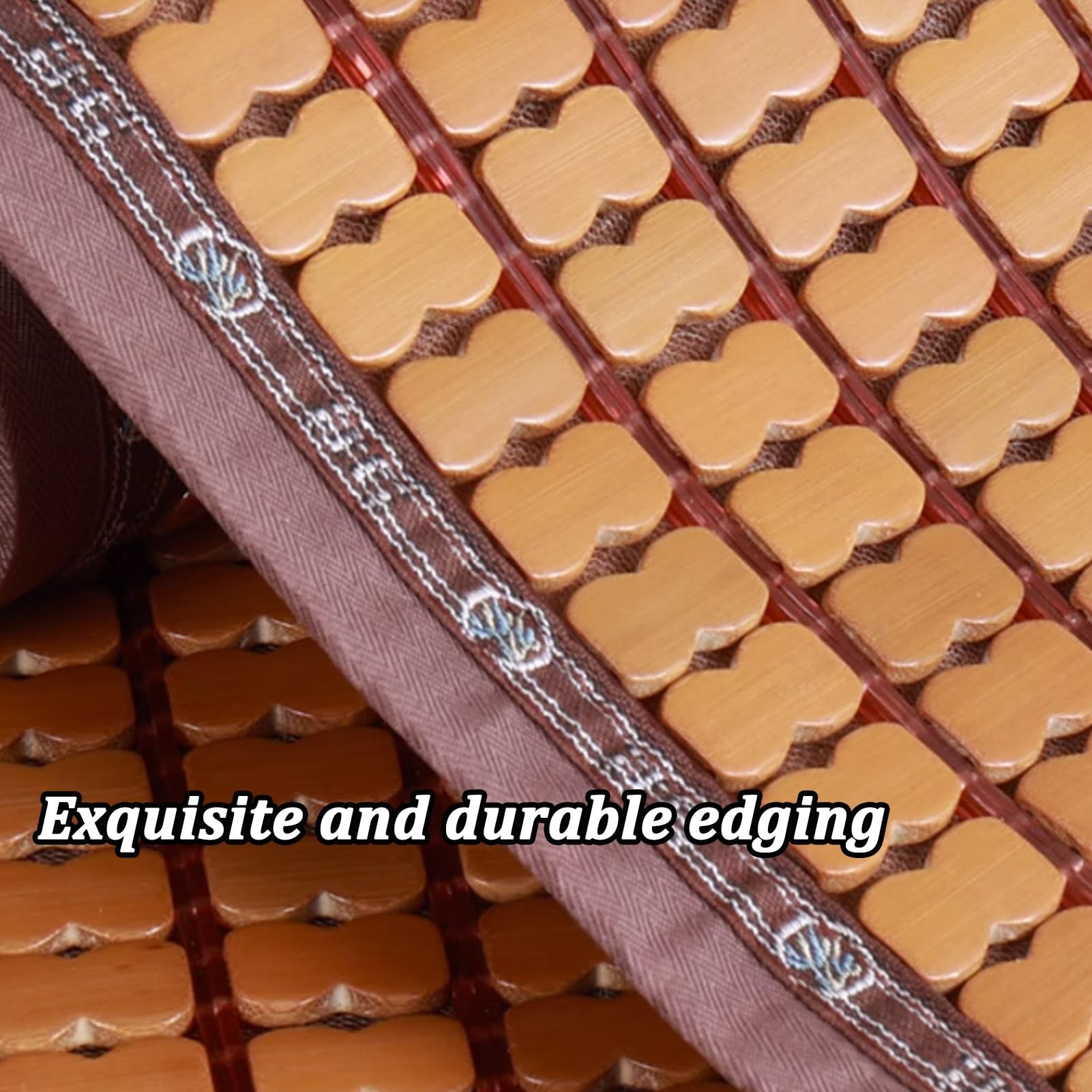 Tappetino refrigerante pieghevole in bambù per l'estate, traspirante, a raffreddamento rapido, comodo ed ecologico, ideale per tutte le età e animali domestici, perfetto per la stagione calda