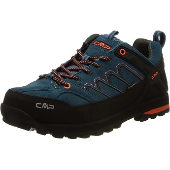 CMP Mens Moon Low Trekking Shoe WP Walking Shoe Deep Lake-Anthracite 44 EU