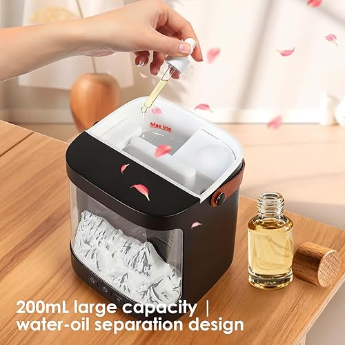 Miniatura 3 de Difusor de aceite esencial con control remoto, difusor ultrasónico de aromaterapia 4 en 1 y humidificador con 7 luces LED de color, apagado