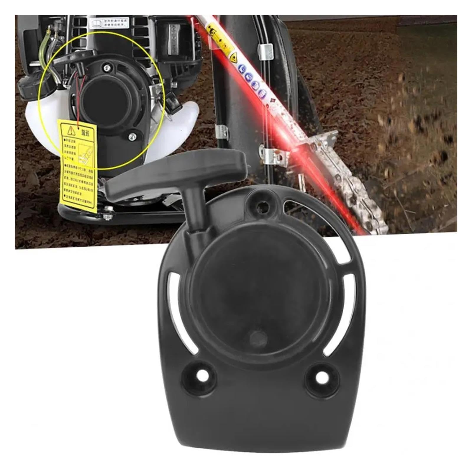 Arrancador De Retroceso con Pegatina, Compatible con Honda,GX35 GX35NT HHT35S 4 Tiempos 140F Recortadora Desbrozadora Pieza De Motor(2 Pack)