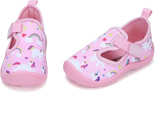 Miniatura 2 de FANTURE Zapatos de agua para niños y niñas, lindas sandalias acuáticas, playa, piscina, parque acuático, tenis acuáticos, para niños pequeños y