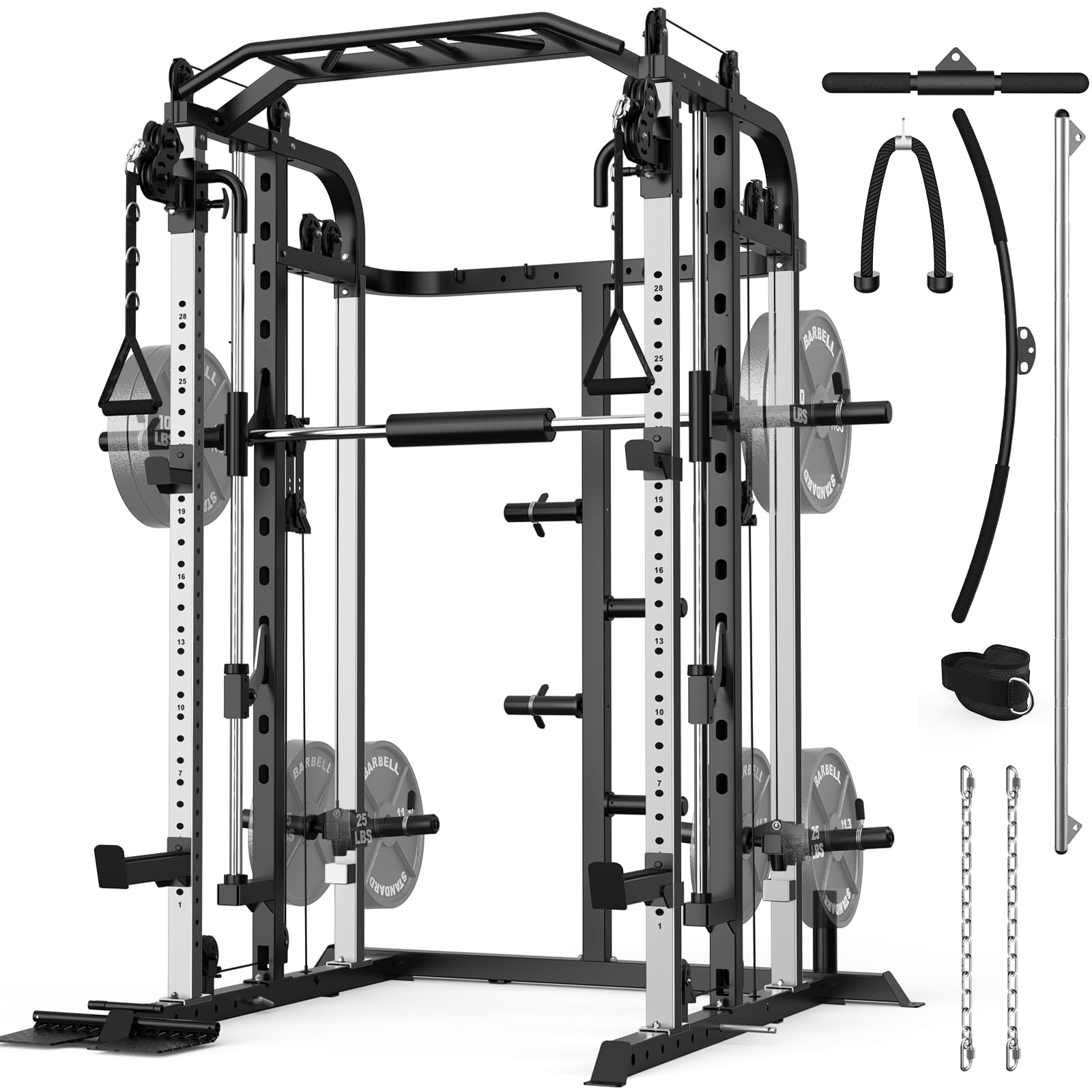 JX Fitness Smith Machine Heim Gym Power Cage Rack Mit Flaschenzugsystem