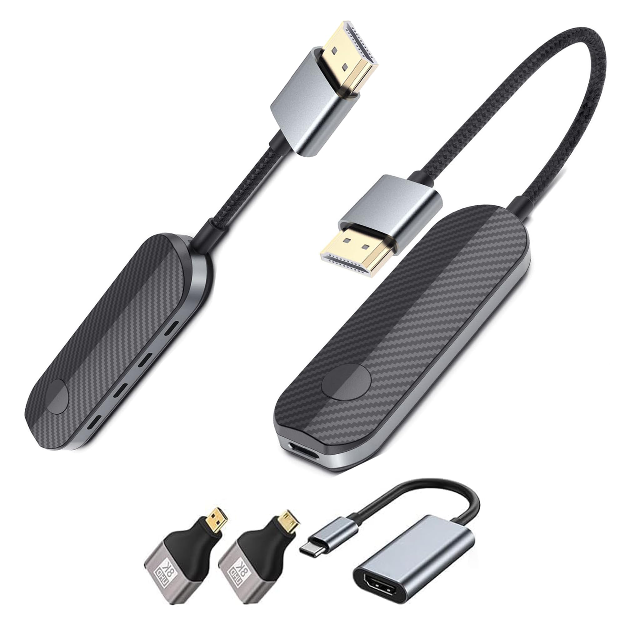 Transmisor y Receptor HDMI inalámbrico [1080P Full HD], transmisión inalámbrica HDMI para Streaming de PC, portátil, Consola a TV, proyector, inalámbrico y Sencillo