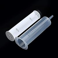 Vista 3 de 3 jeringas grandes de 5.1 fl oz, selladas estériles e individuales, fáciles de usar y limpiar, jeringas de plástico para jardín, líquidos, brillo