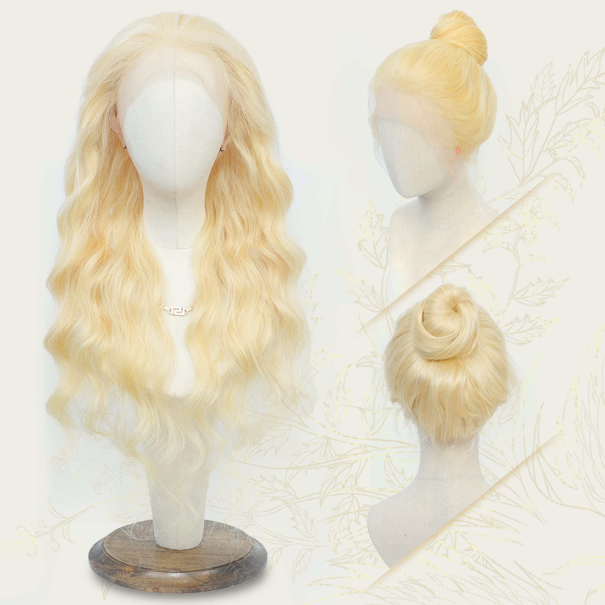 Amazon.com : 【ISSEYDIRA FULL LACE HUMAN HAIR WIGS OUTLET】613 Full Lace  Human Hair Wigs 2.0 Blonde Body Wave Full HD Lace Wig Human Hair100%  Chinese Remy virgin Hair 180% Density Pre-Plucked With