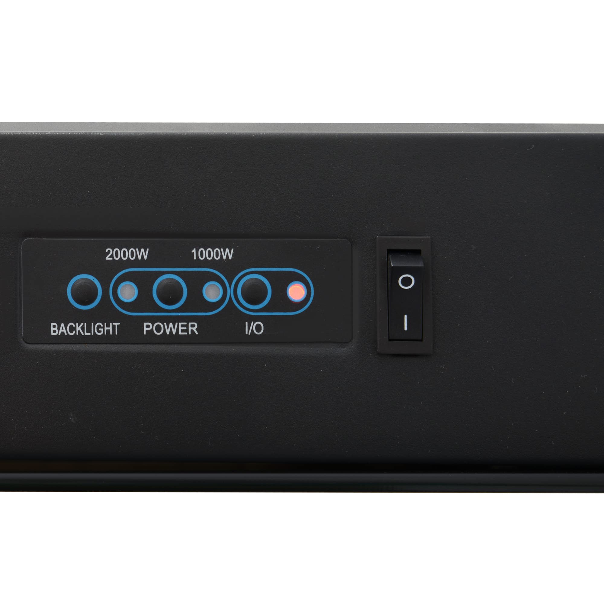 HOMCOM Cheminée électrique Murale LED 7 Effets Flammes + 7 Couleurs Ambiance + Galets télécommande Thermostat 1000-2000 W minuterie Noir