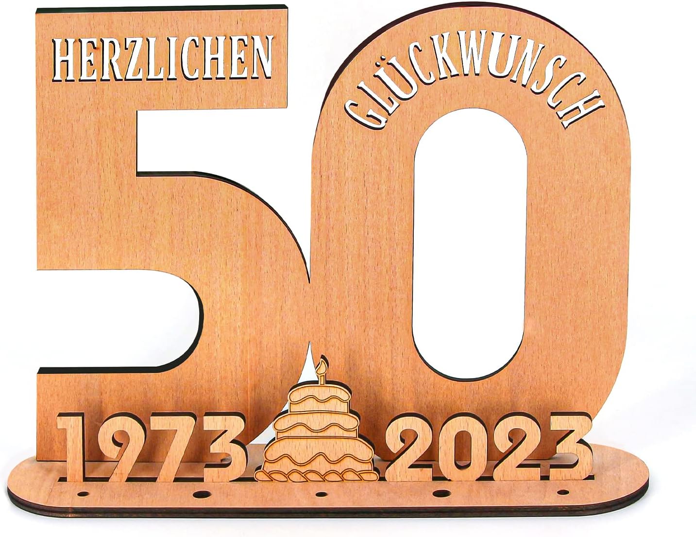 Giftota 50. Geburtstag Geldgeschenk Holz - Holzschild Mit Gästebuch Funktion