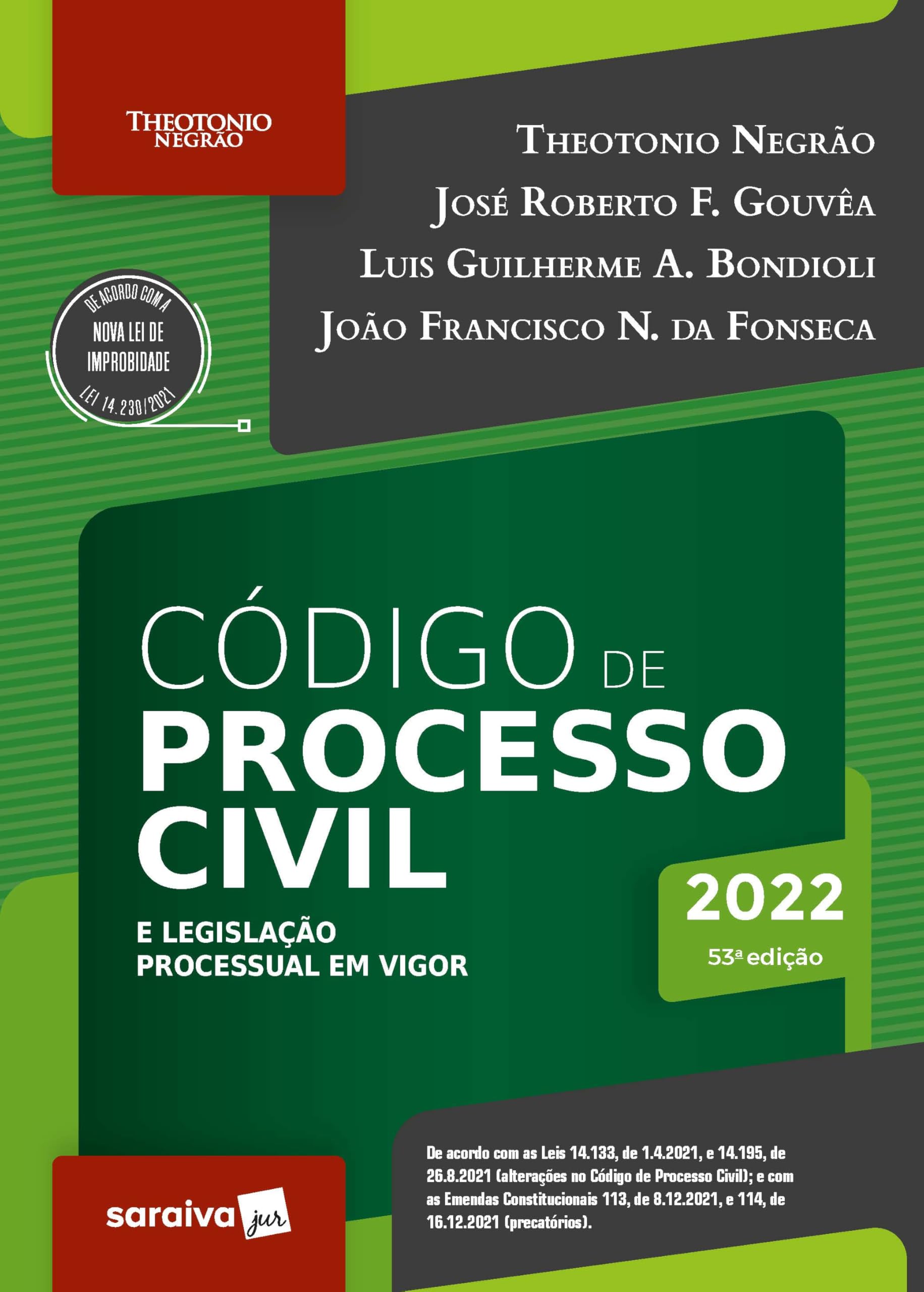 Código de processo civil e legislação processual em vigor - 53ª