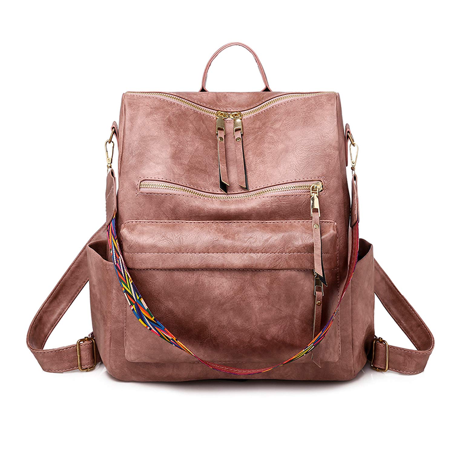 FANDARE Zaino da donna 3 in 1, borsa a mano per ragazze, in pelle PU, da donna, borsa a tracolla da viaggio, per università, viaggi, tempo libero, lavoro, scuola, ufficio, giorno