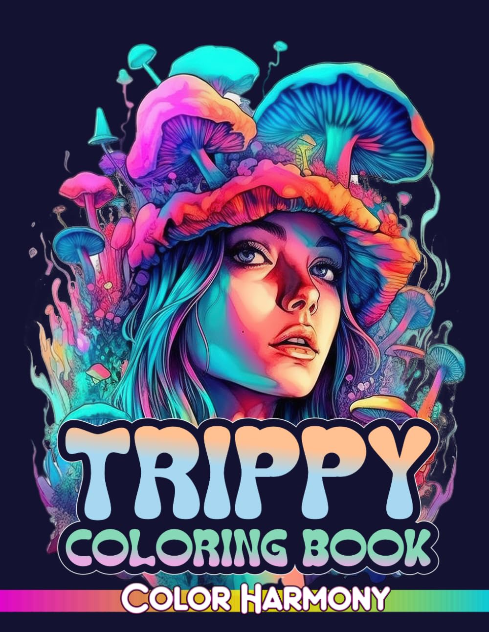 Trippy Coloring Book for Adults: Psychedelic Coloring Pages with Cool Optical Illusions, Magic ...