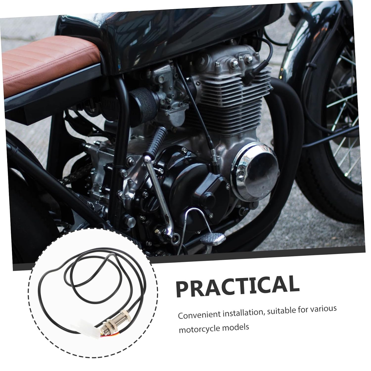 High-Accuracy Speedometer Sensor for Motorcycle Digital Tachometer Easy Install Sturdy Build
