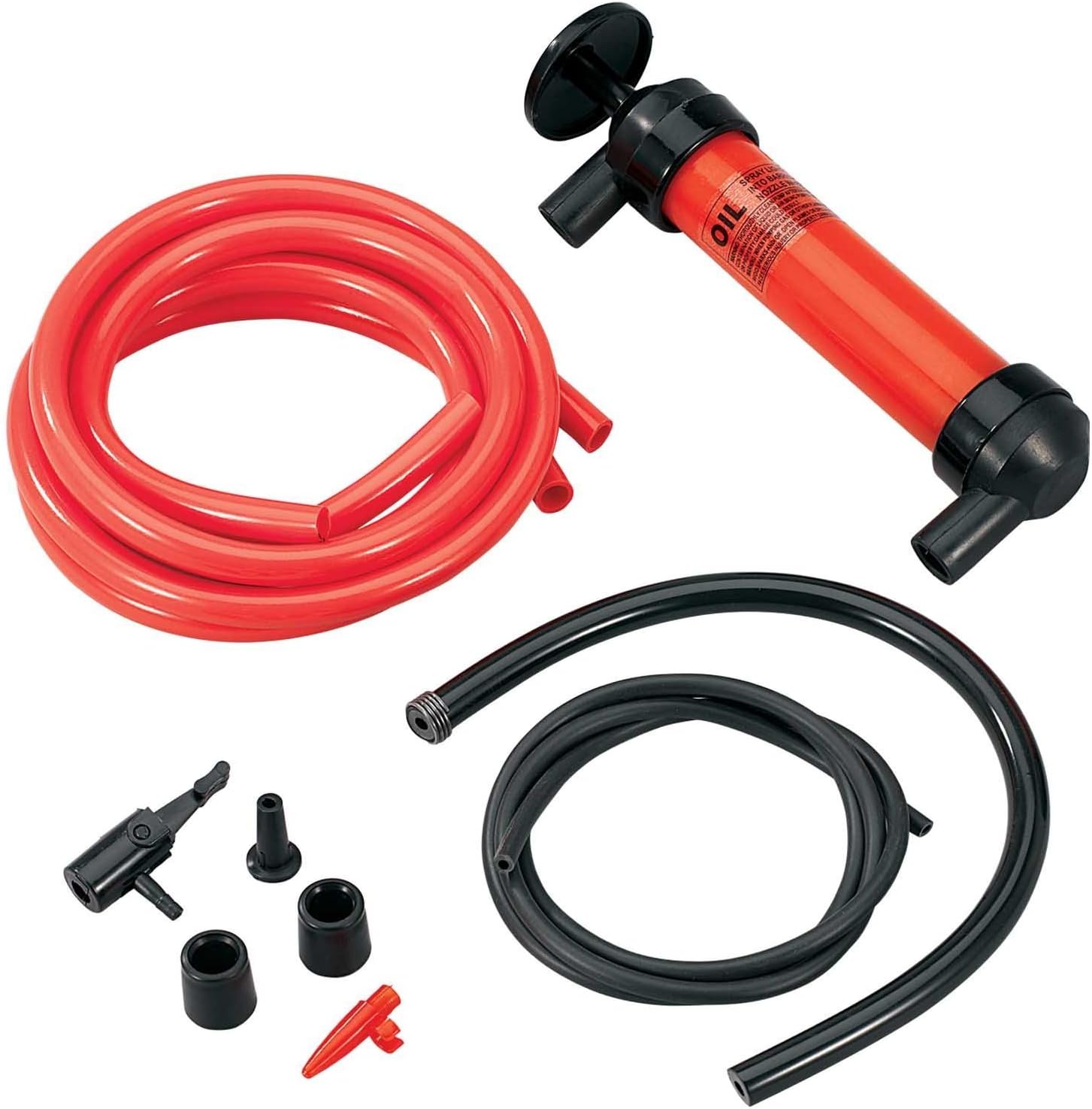 Koehler Enterprises RA990 Multi-Use Siphon Fuel Transfer Pump Kit (for Gas Oil and Liquids), Red medium : Automotive