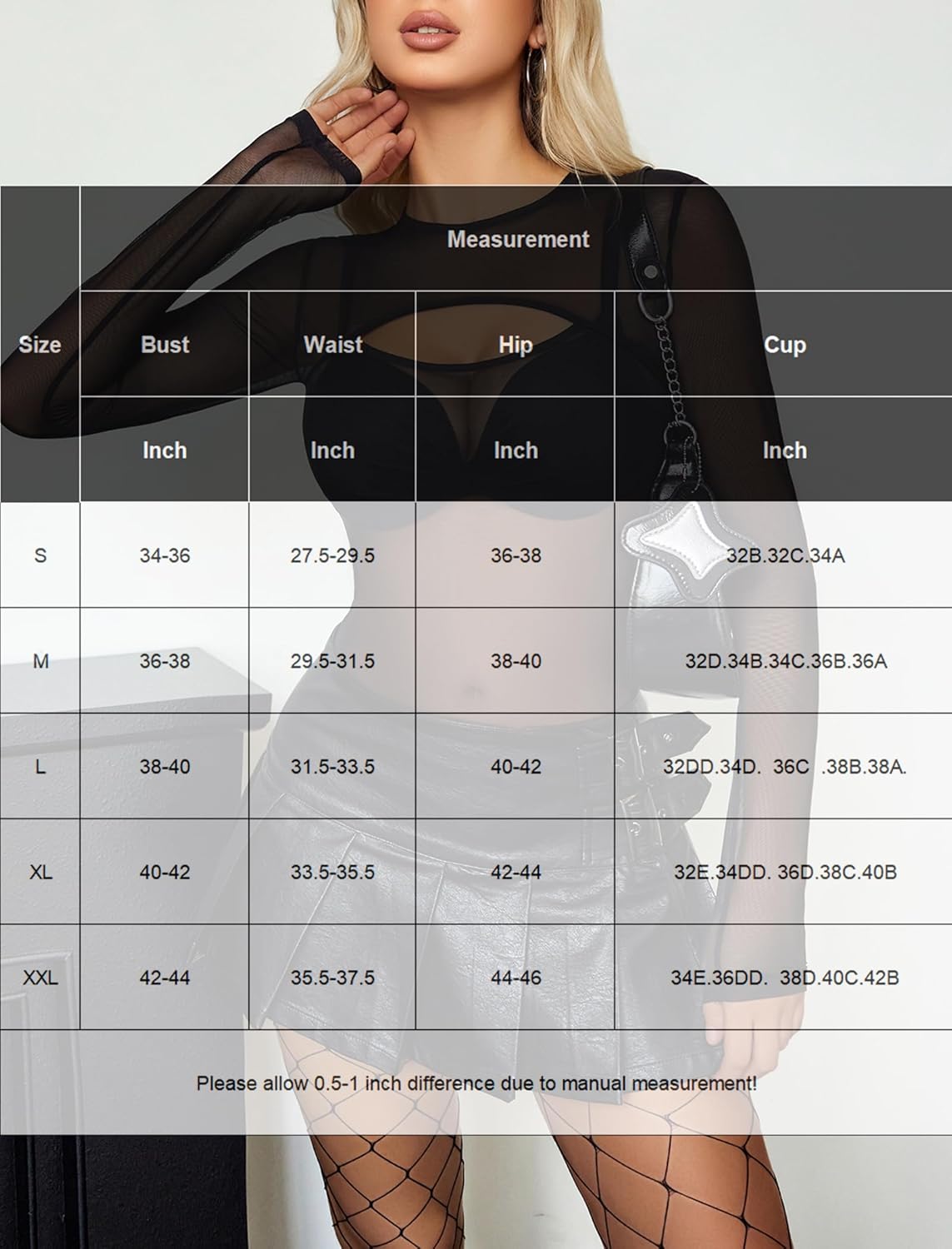 Avidlove Mesh Bodysuit for Women Long Sleeve Body Suit Sexy Tops Cut Out Leotard See Through Shirts Sheer Rave Outfits - Image 5
