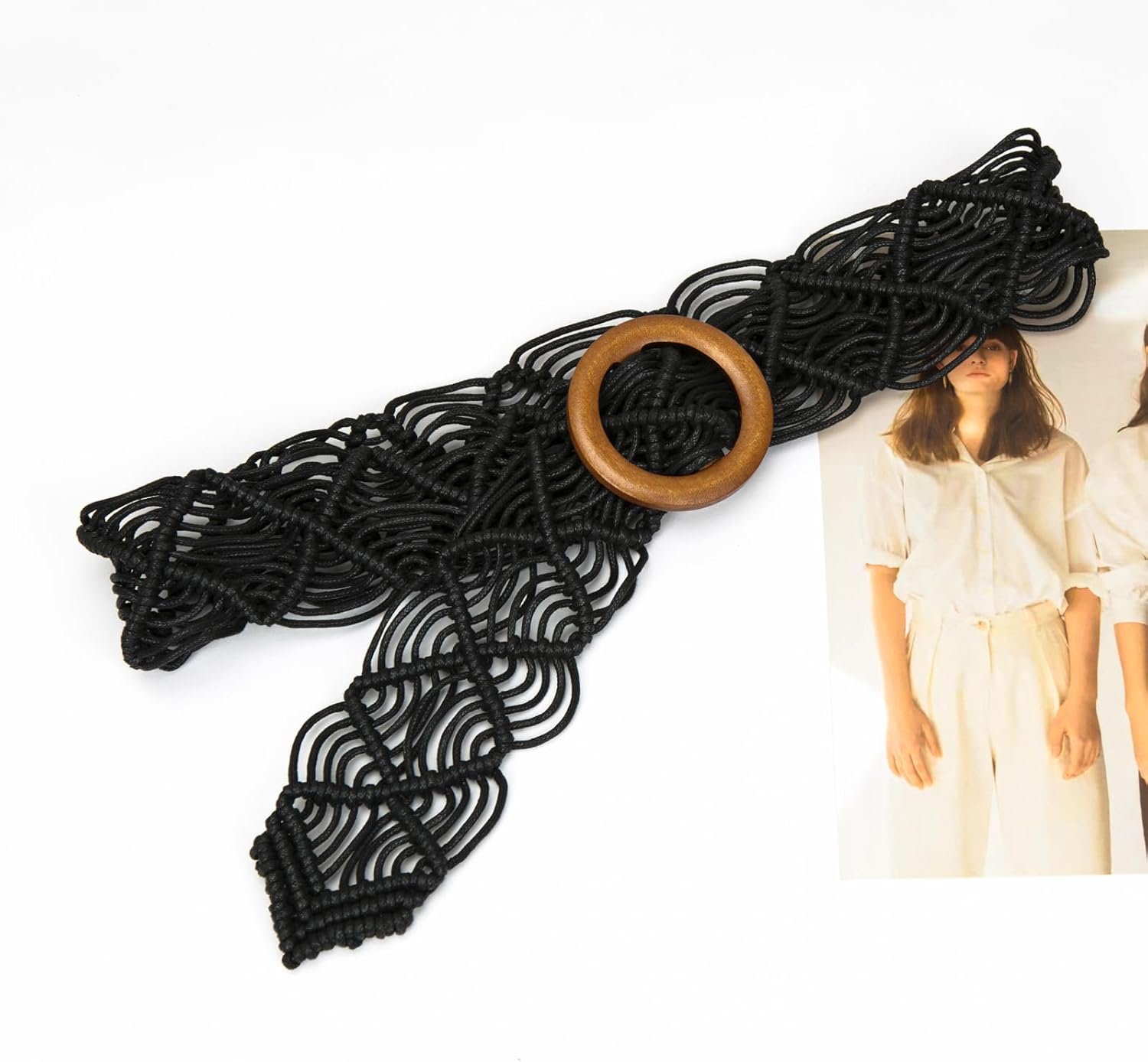 ILuvatar Women's Bohemian Style Rope Braid Waist Belt U33