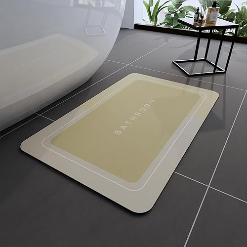 Vista 88 de Alfombras de baño 24x48 pulgadas, alfombra mágica moderna para el baño, alfombra de goma antideslizante de secado rápido absorbente, alfombras