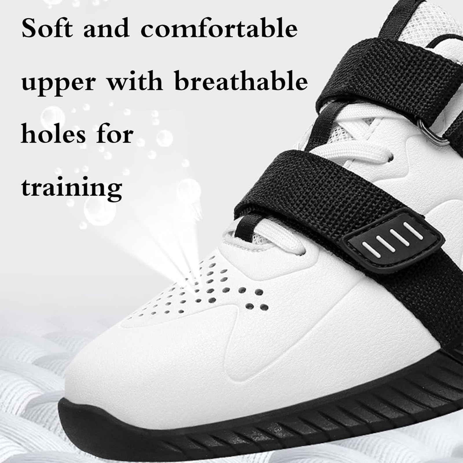 Zapatillas De Halterofilia Olímpica, Zapatillas Levantamiento De Pesas para Hombre, Entrenamiento Cruzado, Equipamiento Levantamiento, Ligeras, Resistentes Al Desgaste, Ajuste Cómodo