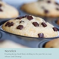 Vista 4 de Chicago Metallic 16640 Molde para magdalenas/magdalenas, estándar, gris