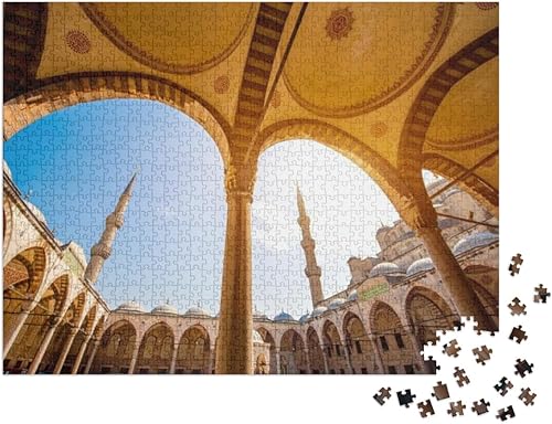 Miniatura 2 de Famous Blue Mosque Sultan Ahmet Cami in Istanbul, Turkey... Jigsaw Puzzle Jigsaw Puzzle with 1000 Pieces