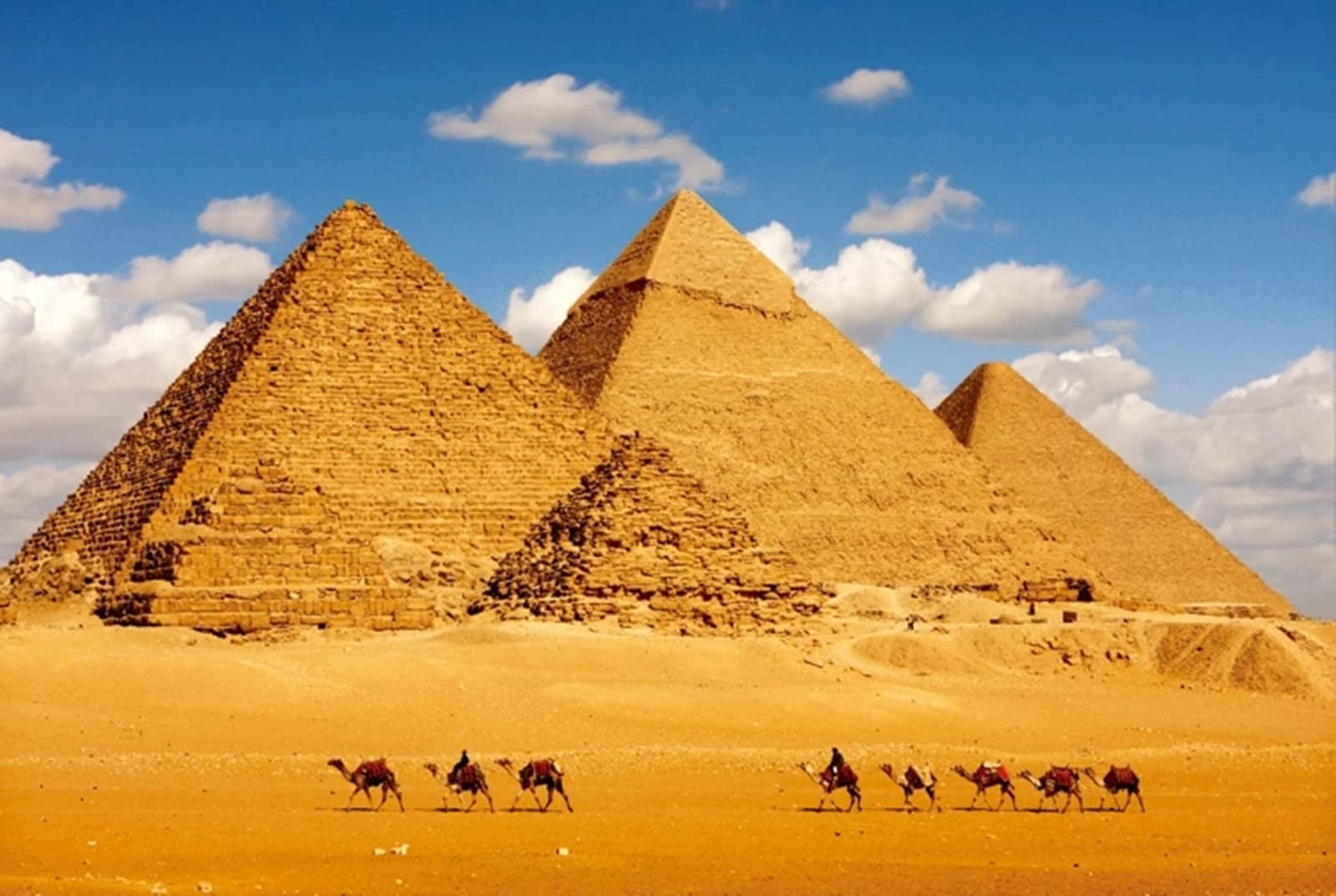 WYDMA Puzzles 1500 Stück für Erwachsene Ägyptische Pyramiden Geschicklichkeitsspiel FüR Die Ganze Familie, Farbenfrohes Legespiel, Erwachsenenpuzzle Ab 9 Jahren Fertige Größe 87.5×57.5cm