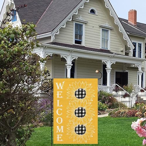 Miniatura 8 de Easternproject BEAUTY Mardi Gras Fleur de Lis - Bandera de jardín con cuentas de doble cara de arpillera vertical de Nueva Orleans de 125 x 18