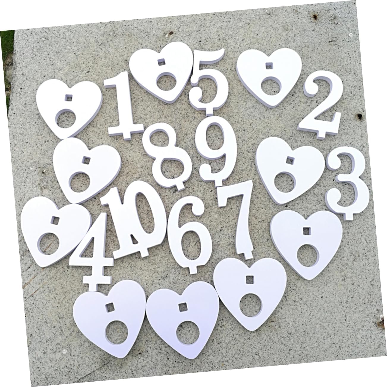 Elegant Wedding Decor Number Cards 1-10 Place Card Holders Candlestick Decoration