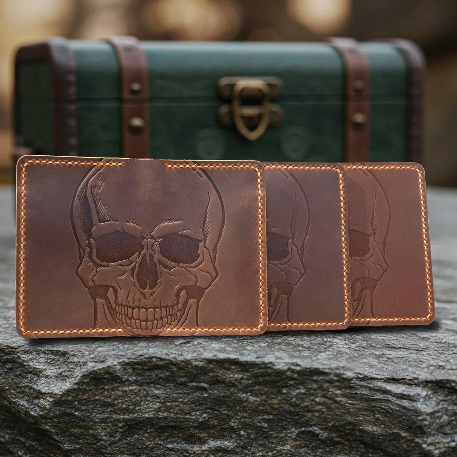 Leather for Men & Women Front Pocket Card Holder,Minimalist Wallet,Leather Card Sleeve