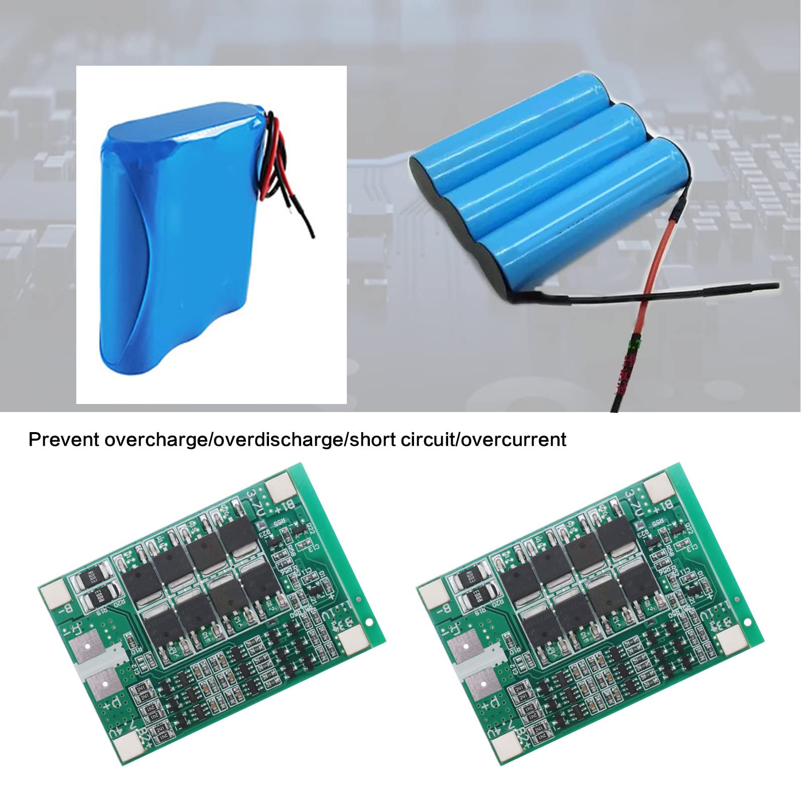 Scheda di protezione della batteria al litio PCB Board-3S 12V 40A Scheda PCB BMS con ricarica dell'equilibrio