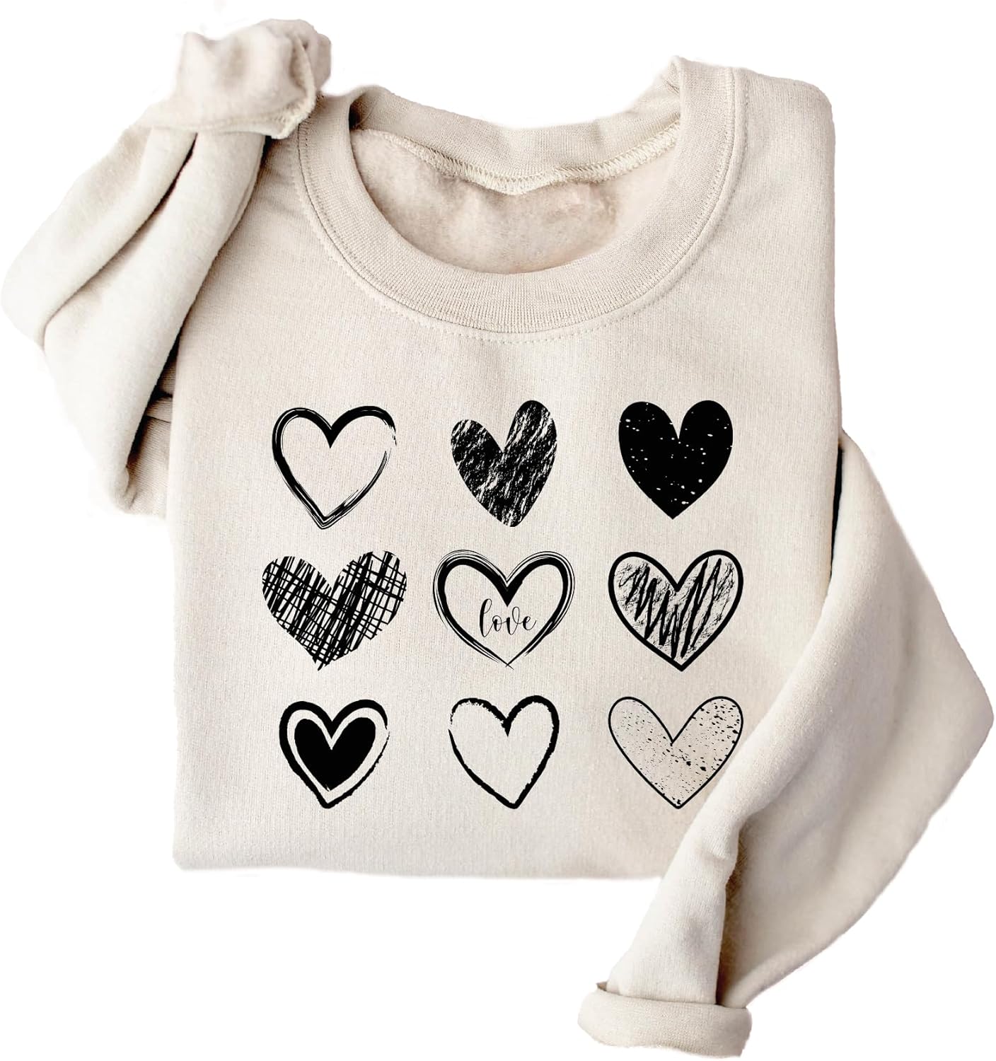 Valentines Day Heart Sweatshirt, Teacher Valentine Gift, Womens XOXO Sweater - Image 4