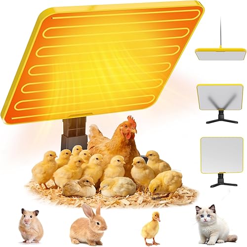 Lobeline Chick Brooder Heater Plate, UL Certified Radiant Heat Panel with Smart Thermostat, 50-158℉ Adjustable Chicken Heater for Coop & Brooder Plate for Chicks & Poultry Winter Use